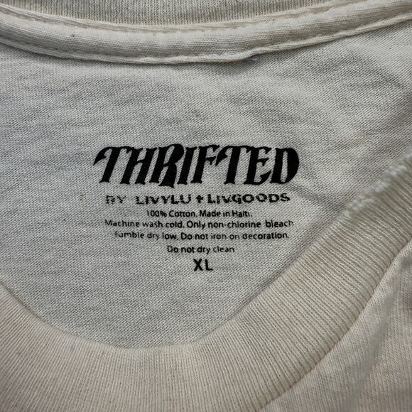 Women's Thrifted by LivyLu USA Retro‎ Graphic Patriotic American Tee Size XL - Picture 4 of 6